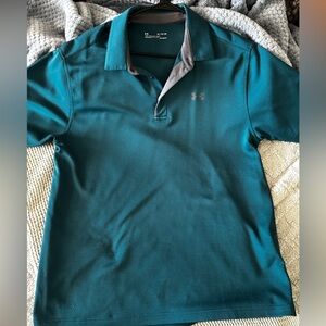 UNDER ARMOUR Men's Teal Polo Shirt